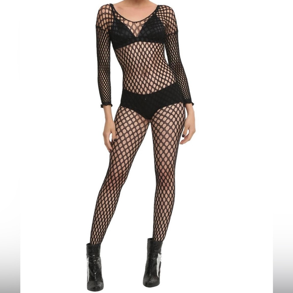 Black Fishnet Body Suit